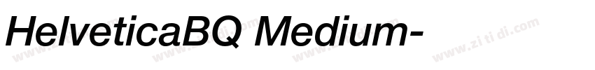 HelveticaBQ Medium字体转换